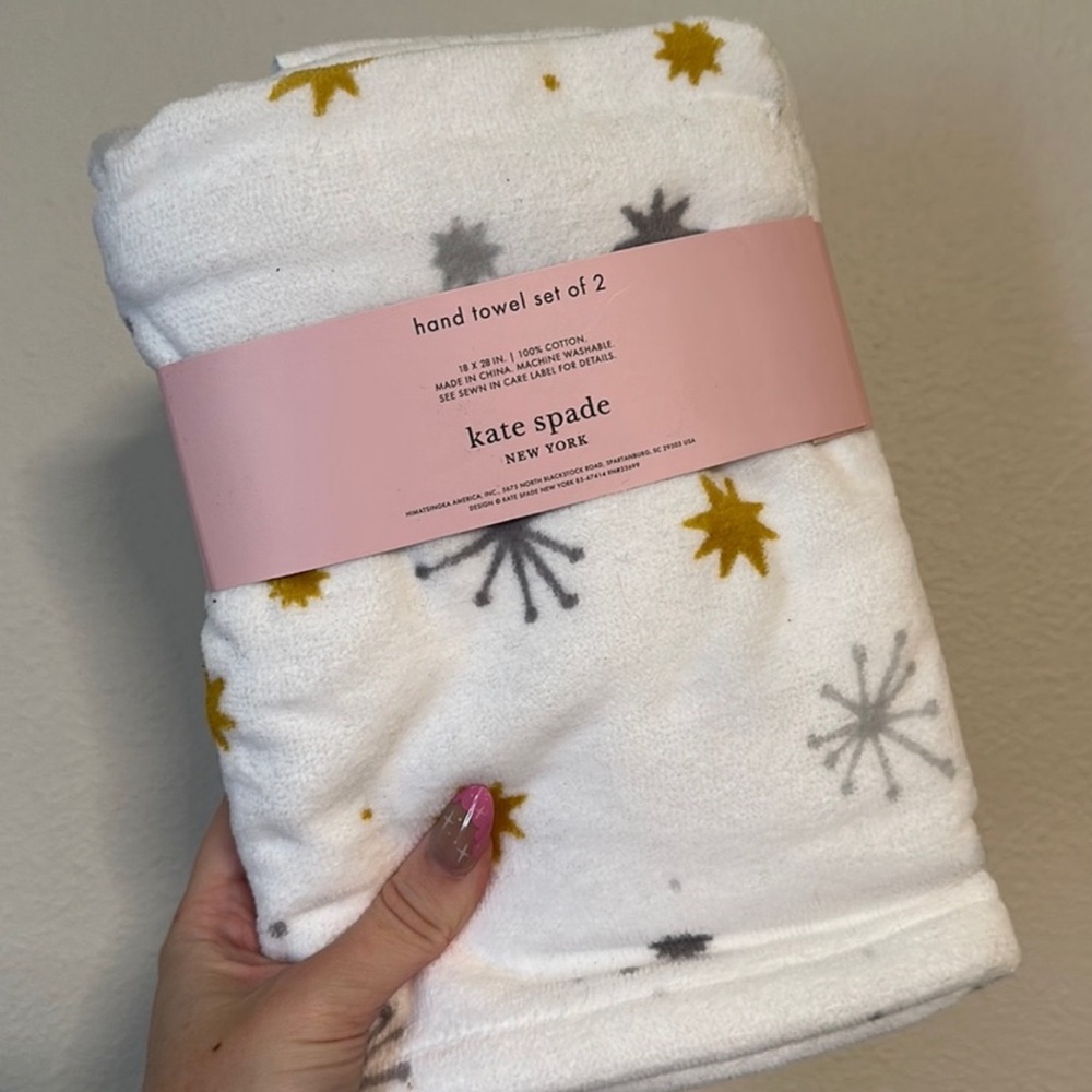 New Kate Spade Hand Towels